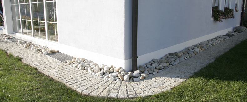 Gartengestaltung ohne Grenzen mit GranitFertigelementen von modagard.